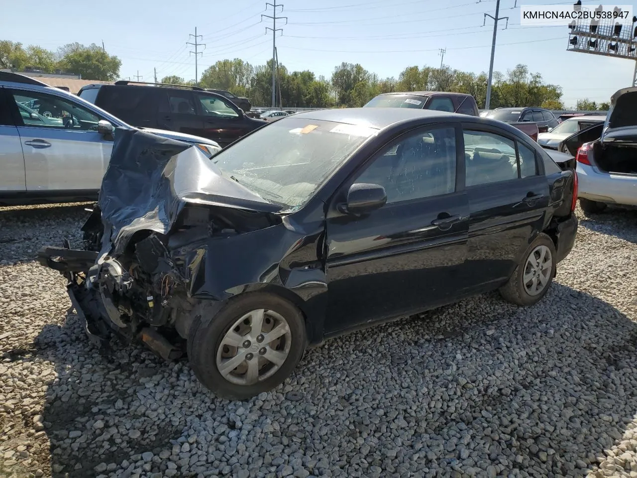 2011 Hyundai Accent Gls VIN: KMHCN4AC2BU538947 Lot: 73945234