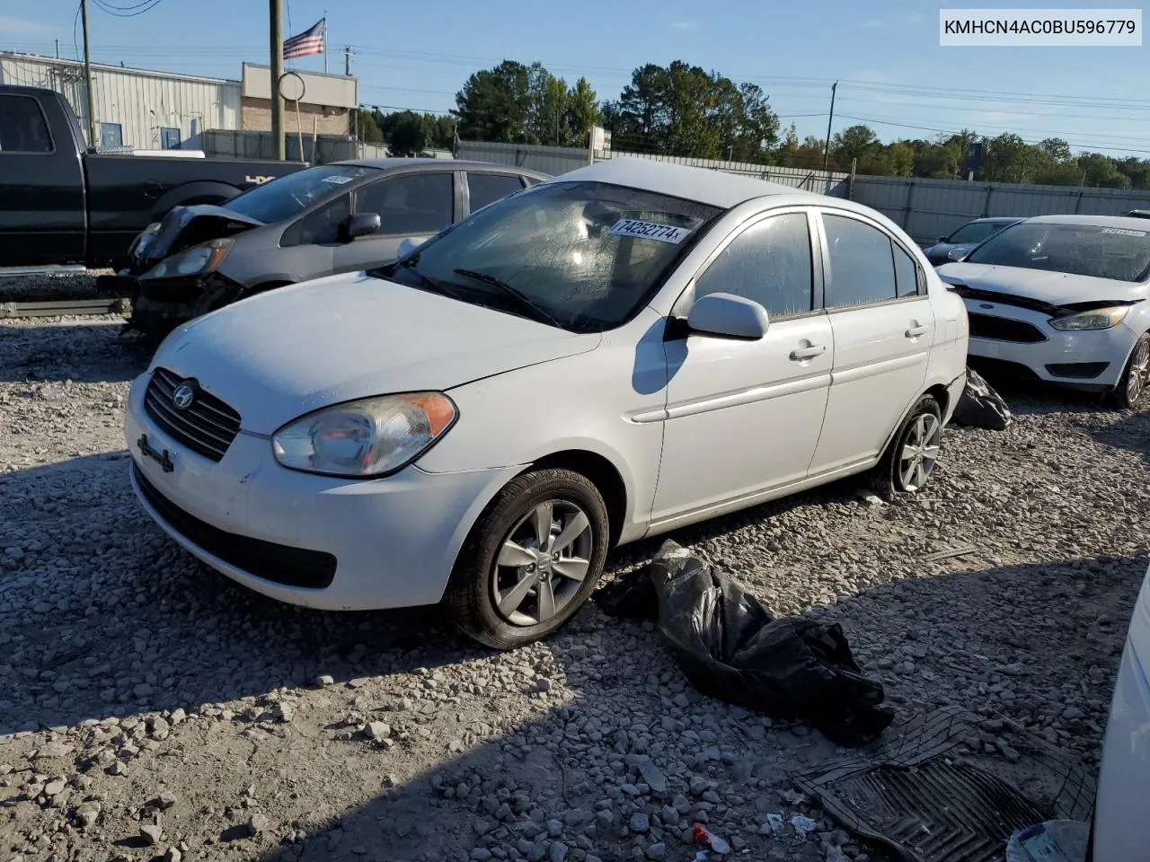 KMHCN4AC0BU596779 2011 Hyundai Accent Gls