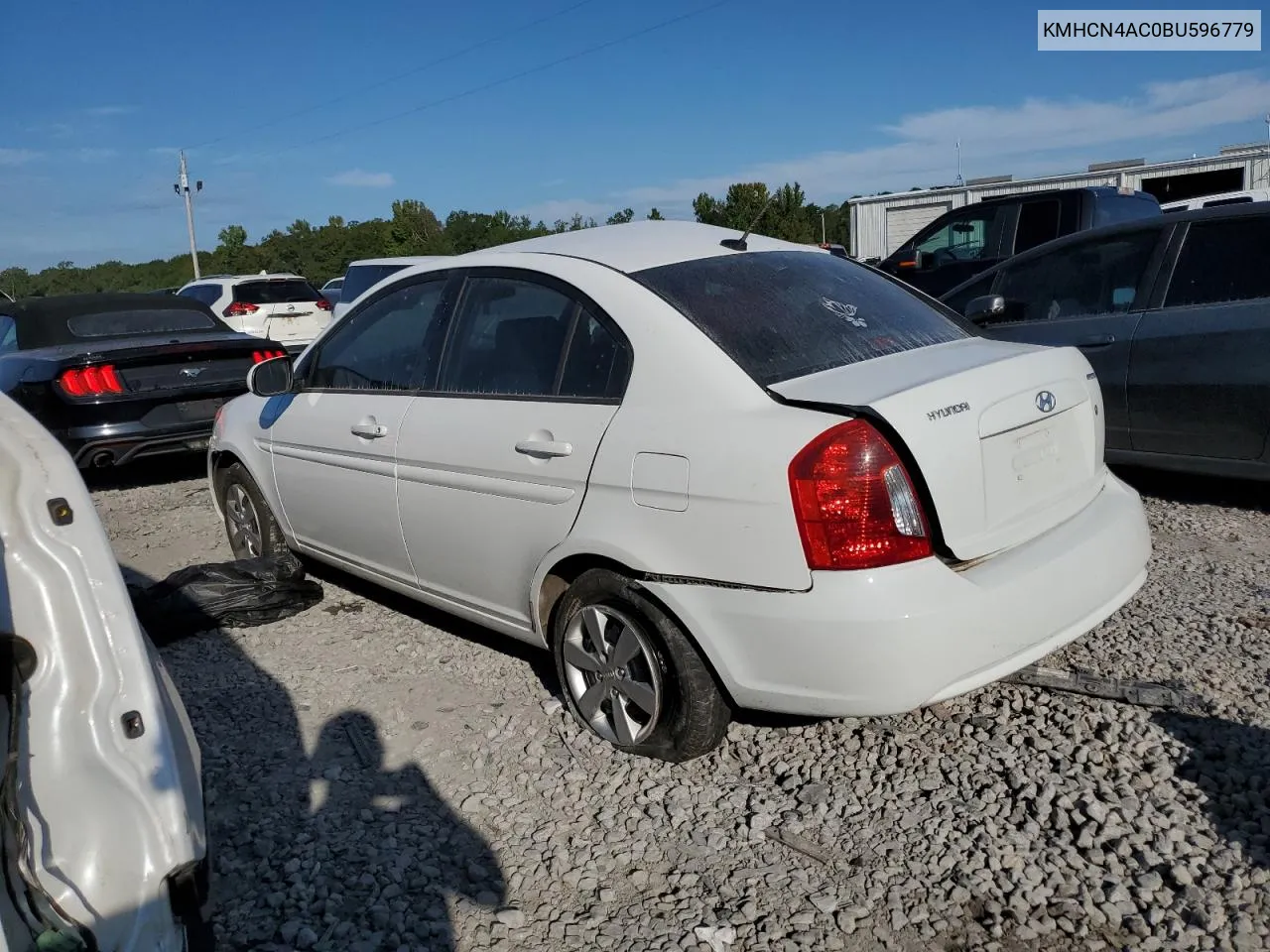 2011 Hyundai Accent Gls VIN: KMHCN4AC0BU596779 Lot: 74252774