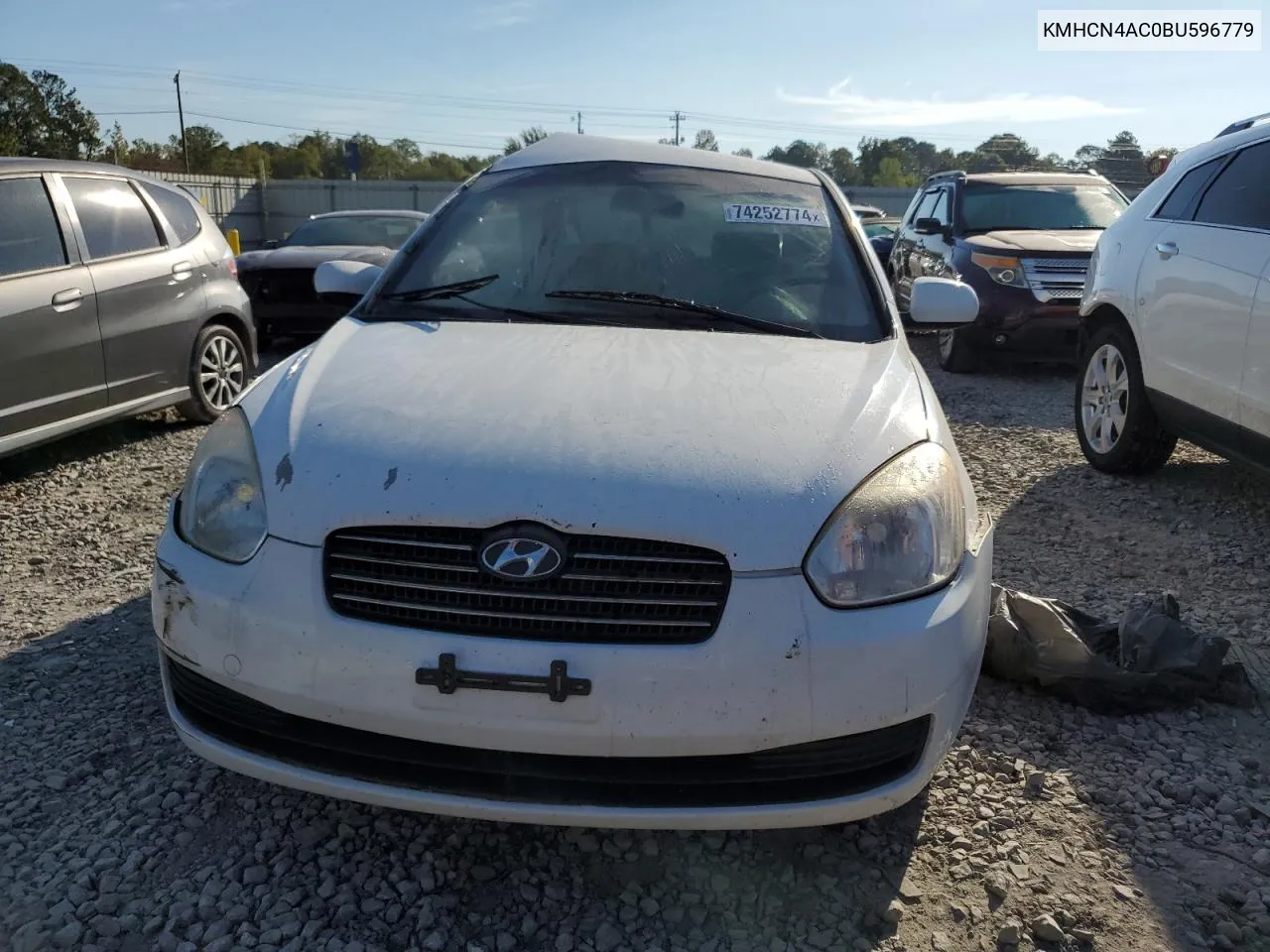 2011 Hyundai Accent Gls VIN: KMHCN4AC0BU596779 Lot: 74252774