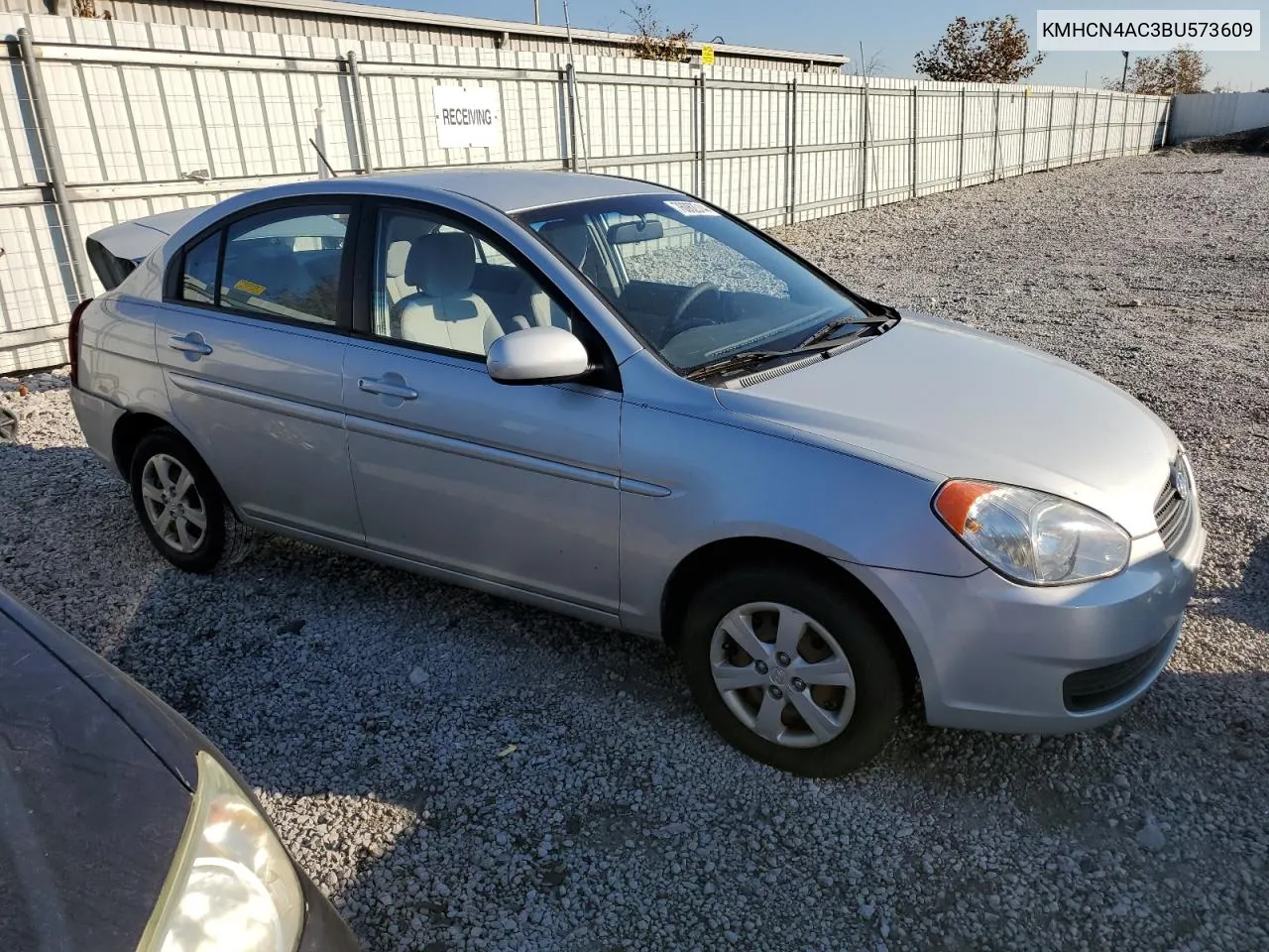 2011 Hyundai Accent Gls VIN: KMHCN4AC3BU573609 Lot: 76062014