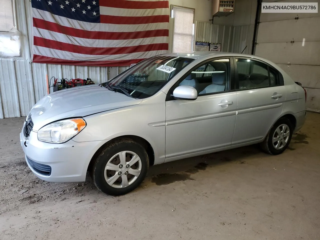 2011 Hyundai Accent Gls VIN: KMHCN4AC9BU572786 Lot: 76304184