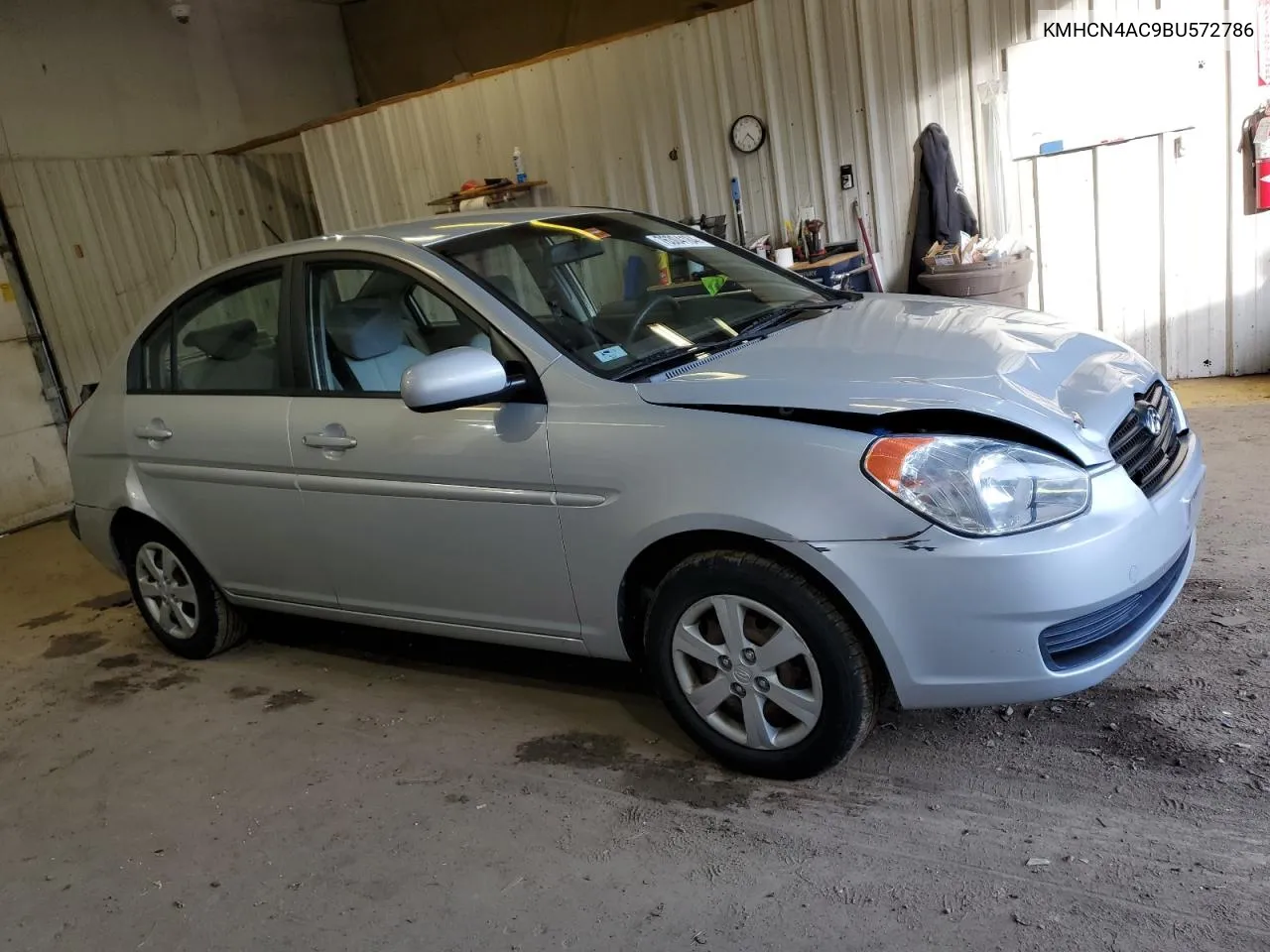 2011 Hyundai Accent Gls VIN: KMHCN4AC9BU572786 Lot: 76304184