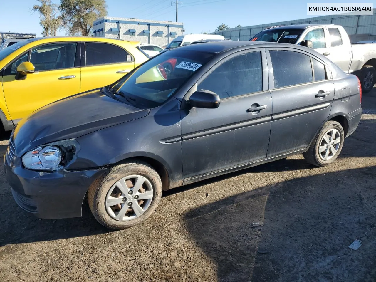 2011 Hyundai Accent Gls VIN: KMHCN4AC1BU606400 Lot: 76609004