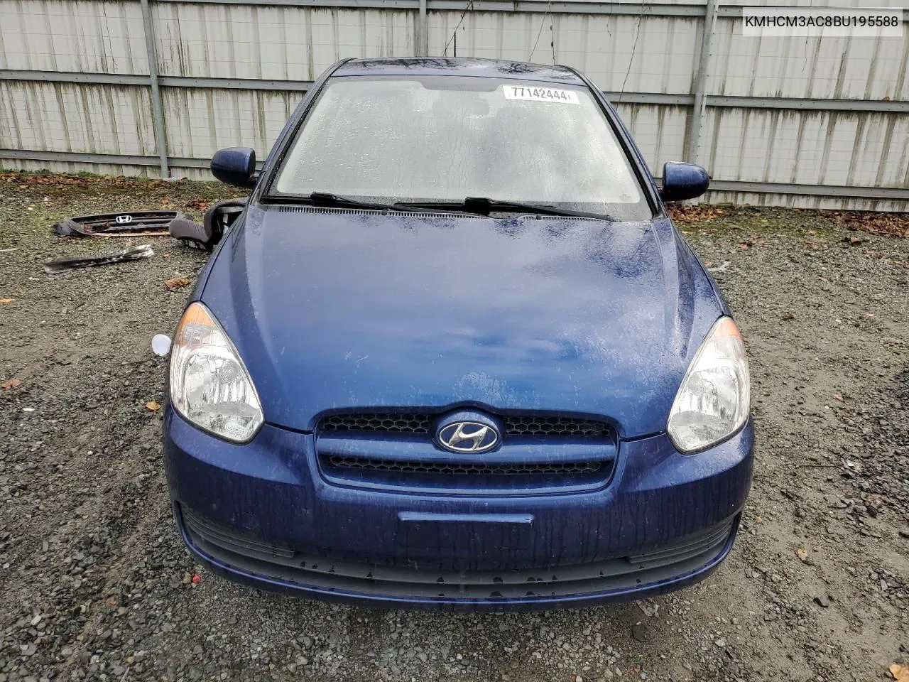 2011 Hyundai Accent Gl VIN: KMHCM3AC8BU195588 Lot: 77142444