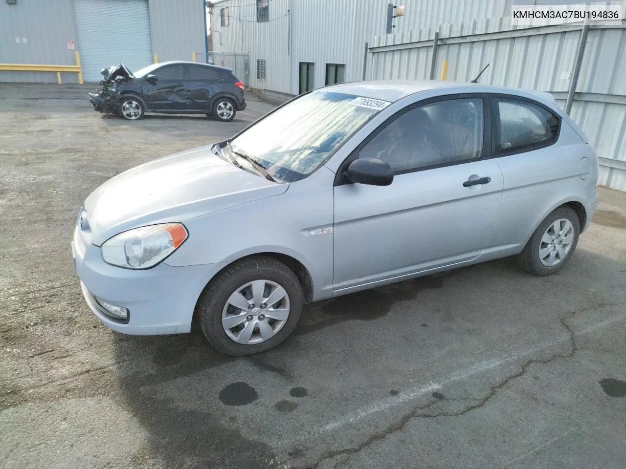 2011 Hyundai Accent Gl VIN: KMHCM3AC7BU194836 Lot: 77693294