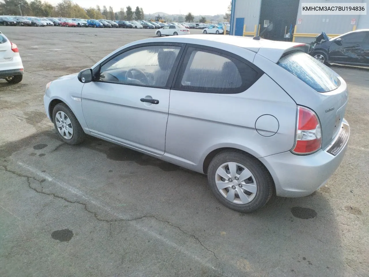 2011 Hyundai Accent Gl VIN: KMHCM3AC7BU194836 Lot: 77693294