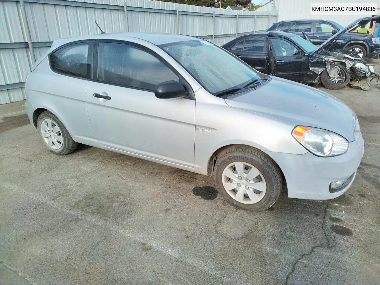 2011 Hyundai Accent Gl VIN: KMHCM3AC7BU194836 Lot: 77693294