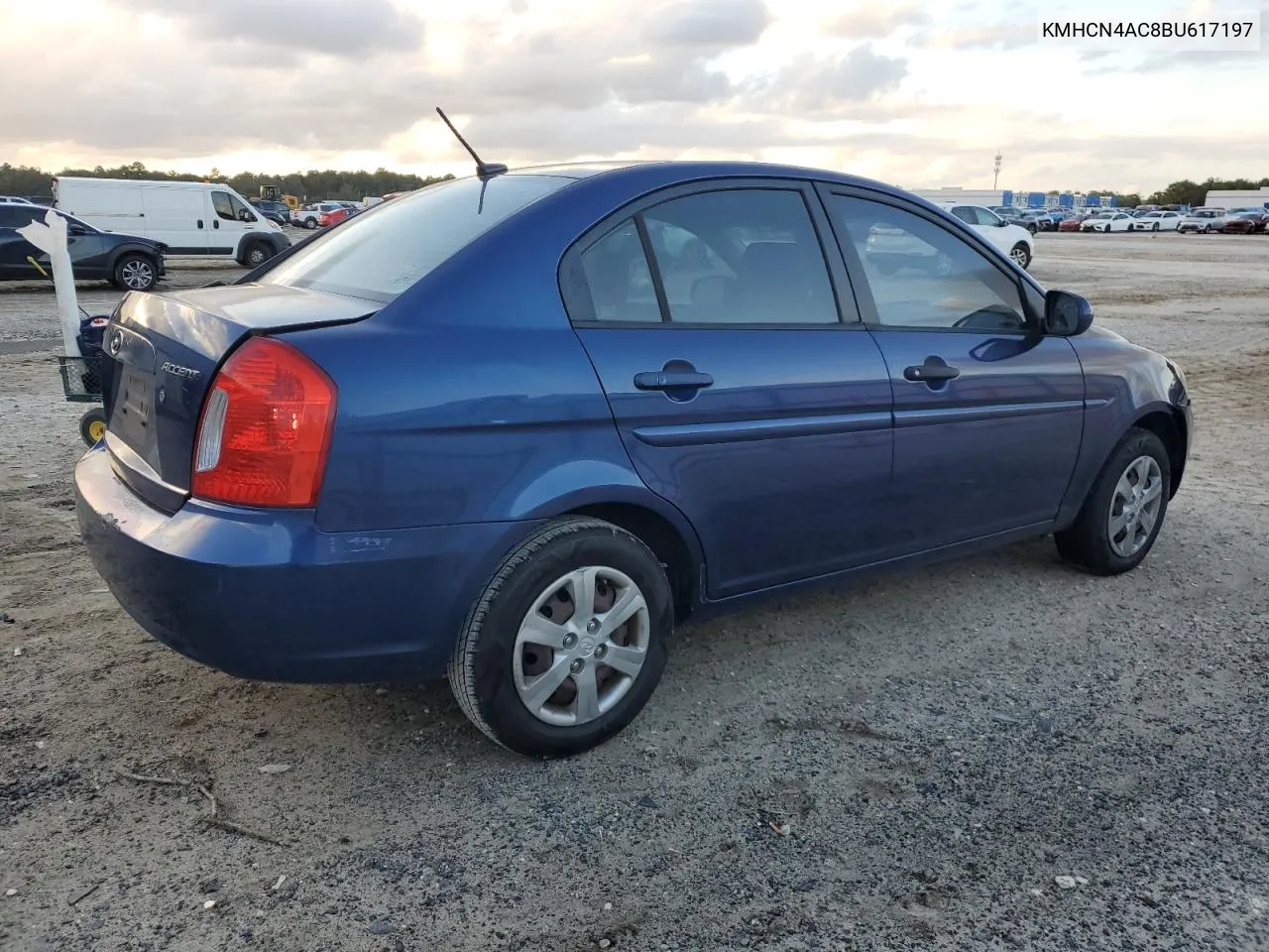 2011 Hyundai Accent Gls VIN: KMHCN4AC8BU617197 Lot: 78658214