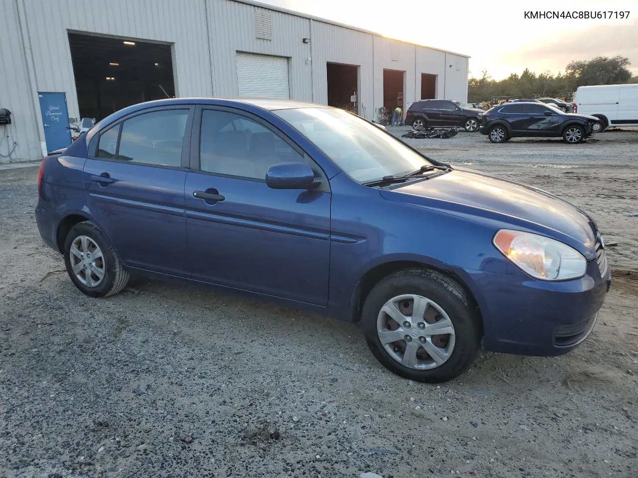 2011 Hyundai Accent Gls VIN: KMHCN4AC8BU617197 Lot: 78658214