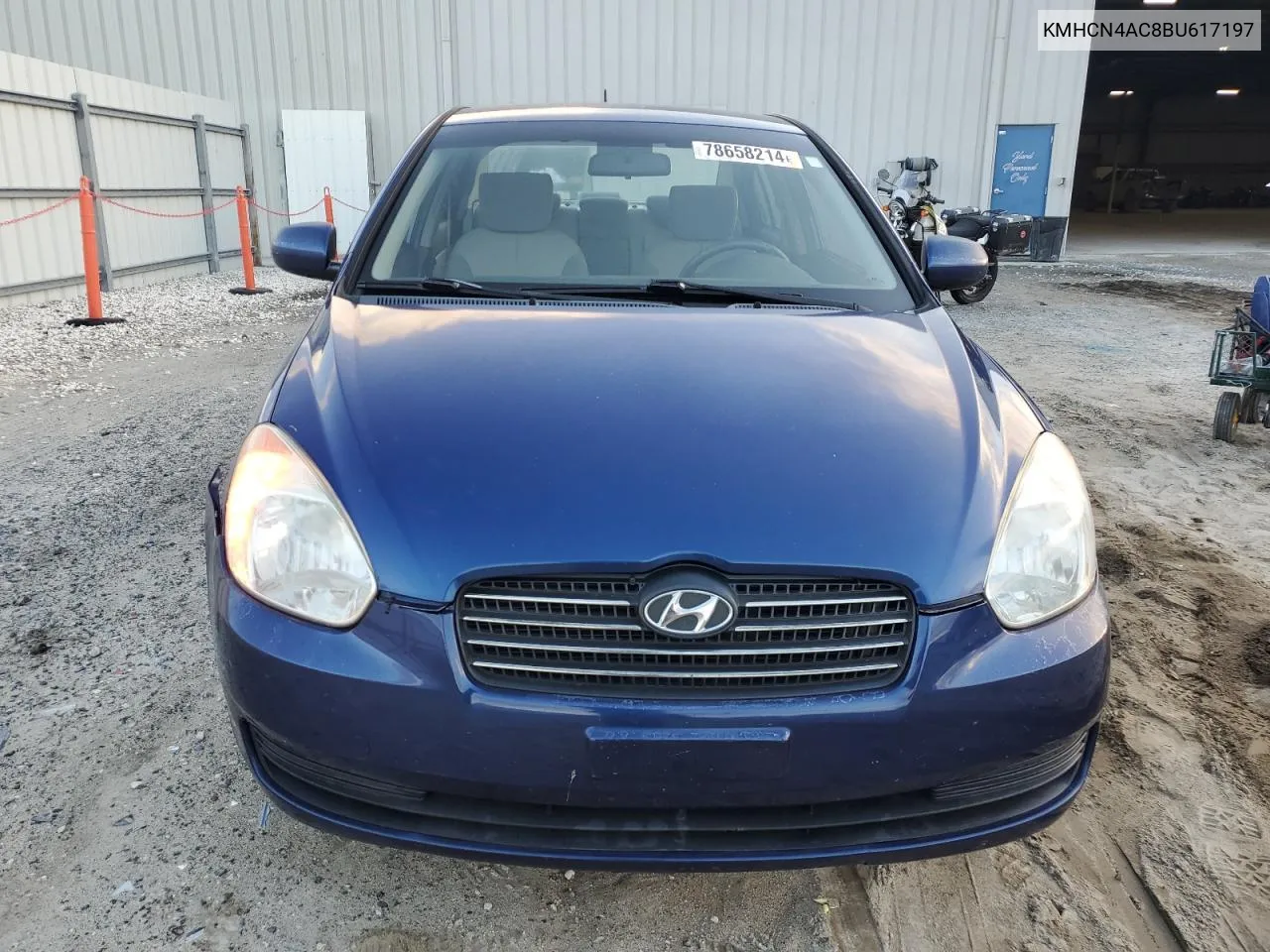 2011 Hyundai Accent Gls VIN: KMHCN4AC8BU617197 Lot: 78658214