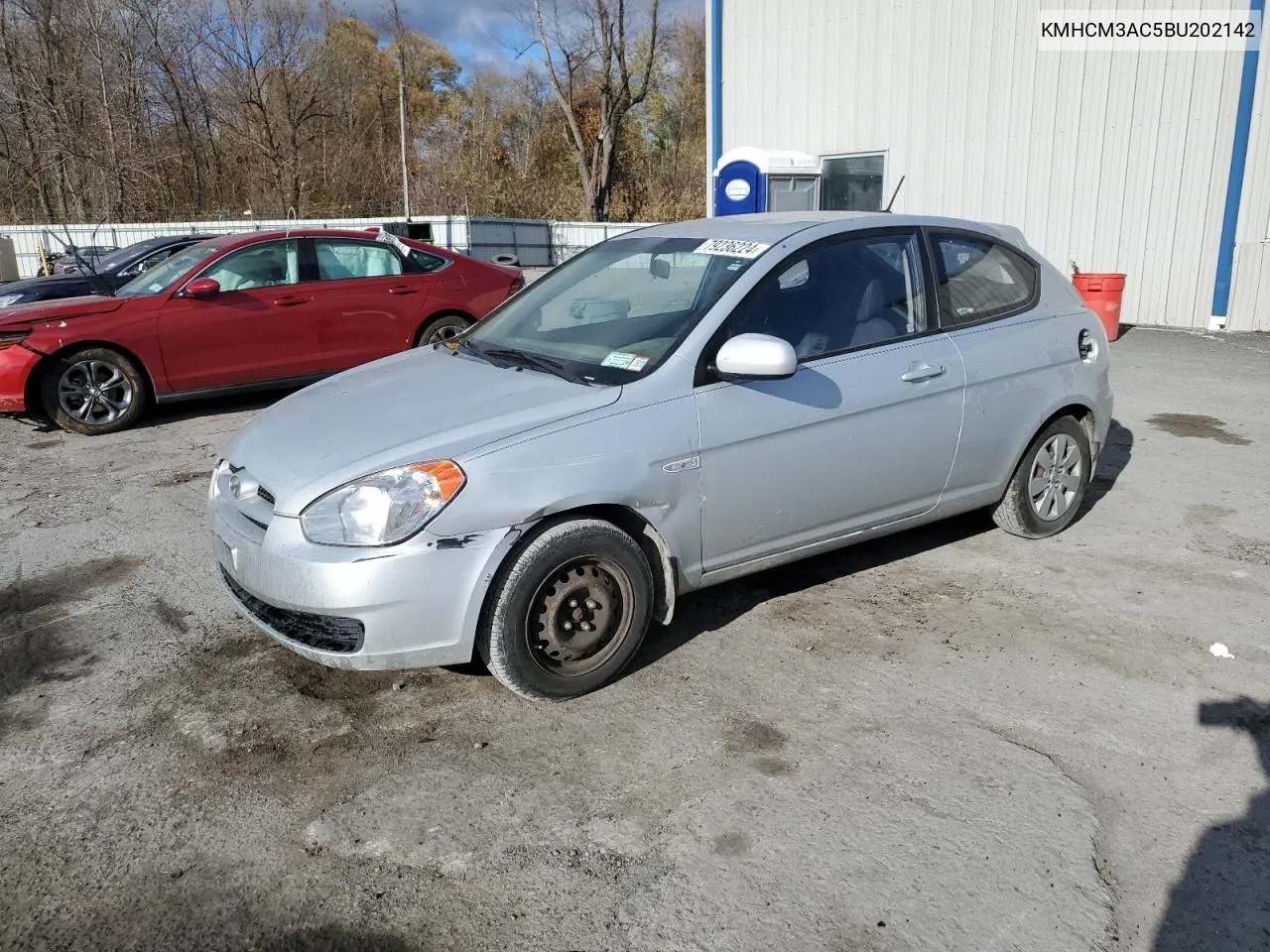 2011 Hyundai Accent Gl VIN: KMHCM3AC5BU202142 Lot: 79236224