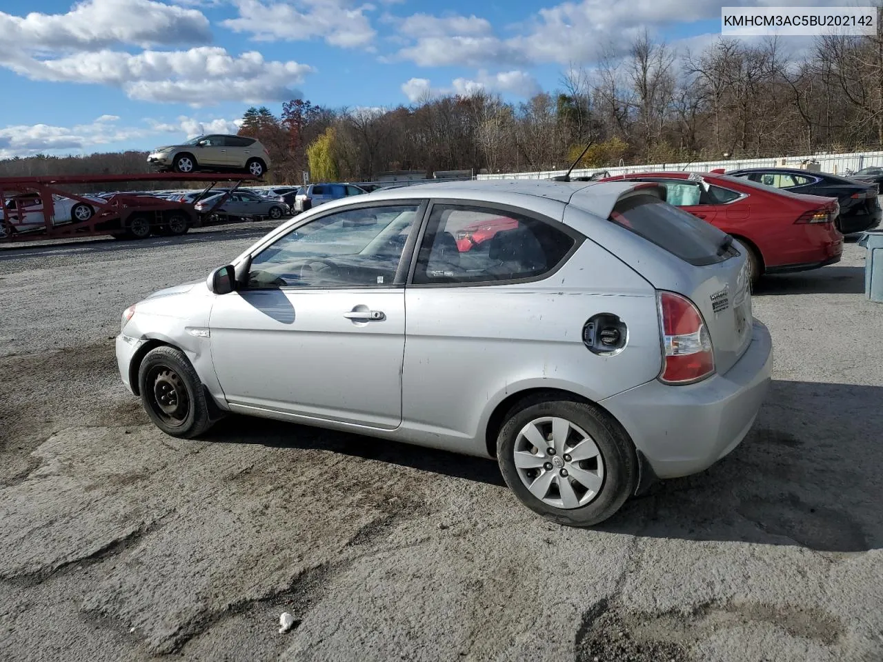 2011 Hyundai Accent Gl VIN: KMHCM3AC5BU202142 Lot: 79236224