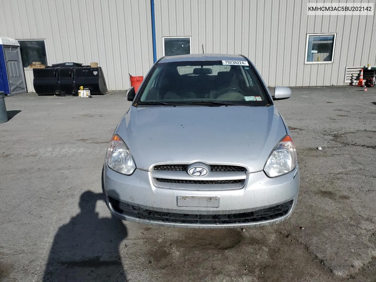 2011 Hyundai Accent Gl VIN: KMHCM3AC5BU202142 Lot: 79236224