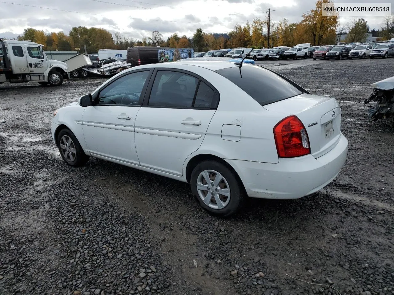 2011 Hyundai Accent Gls VIN: KMHCN4ACXBU608548 Lot: 79972454