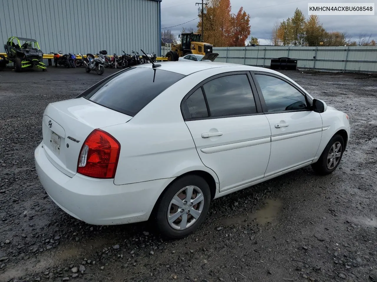 2011 Hyundai Accent Gls VIN: KMHCN4ACXBU608548 Lot: 79972454