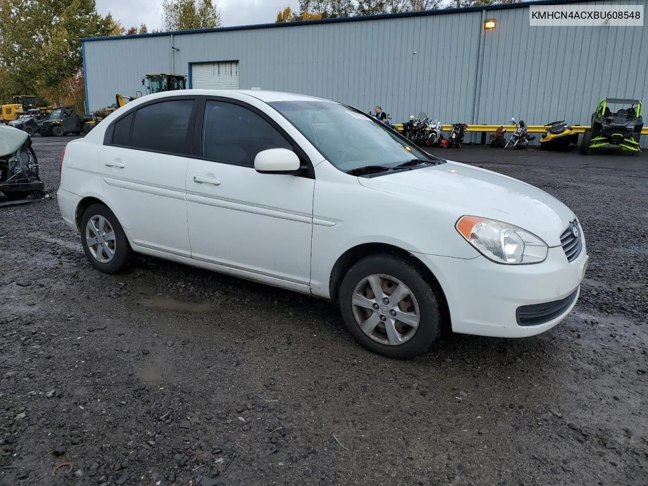 2011 Hyundai Accent Gls VIN: KMHCN4ACXBU608548 Lot: 79972454