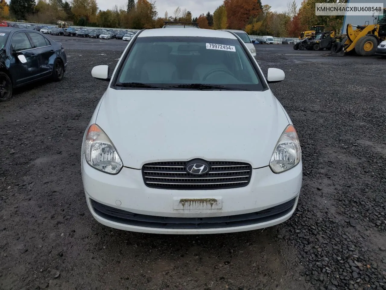 2011 Hyundai Accent Gls VIN: KMHCN4ACXBU608548 Lot: 79972454