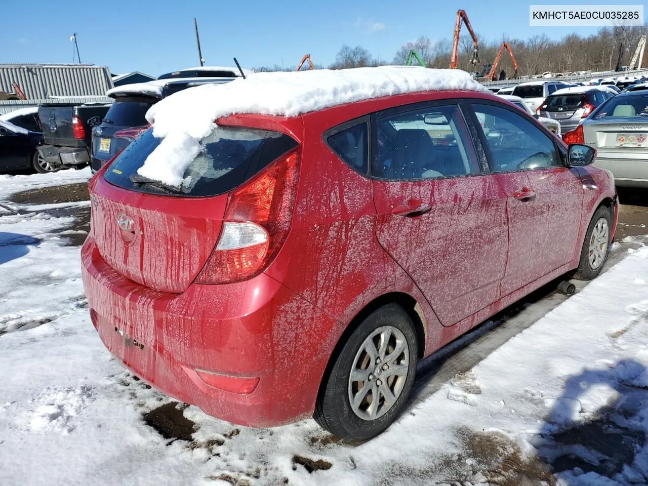 2012 Hyundai Accent Gls VIN: KMHCT5AE0CU035285 Lot: 42894724