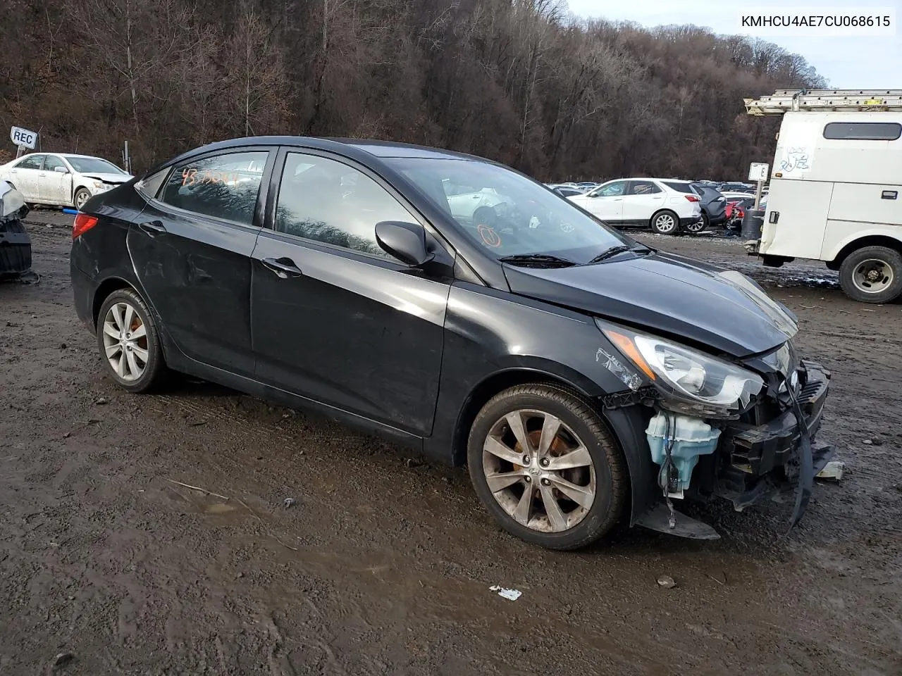 2012 Hyundai Accent Gls VIN: KMHCU4AE7CU068615 Lot: 43315044