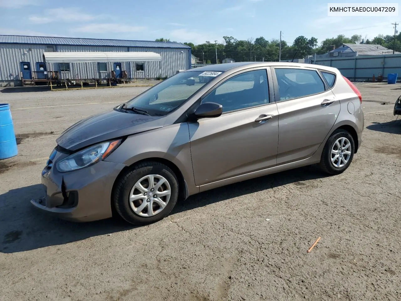 2012 Hyundai Accent Gls VIN: KMHCT5AE0CU047209 Lot: 59225884