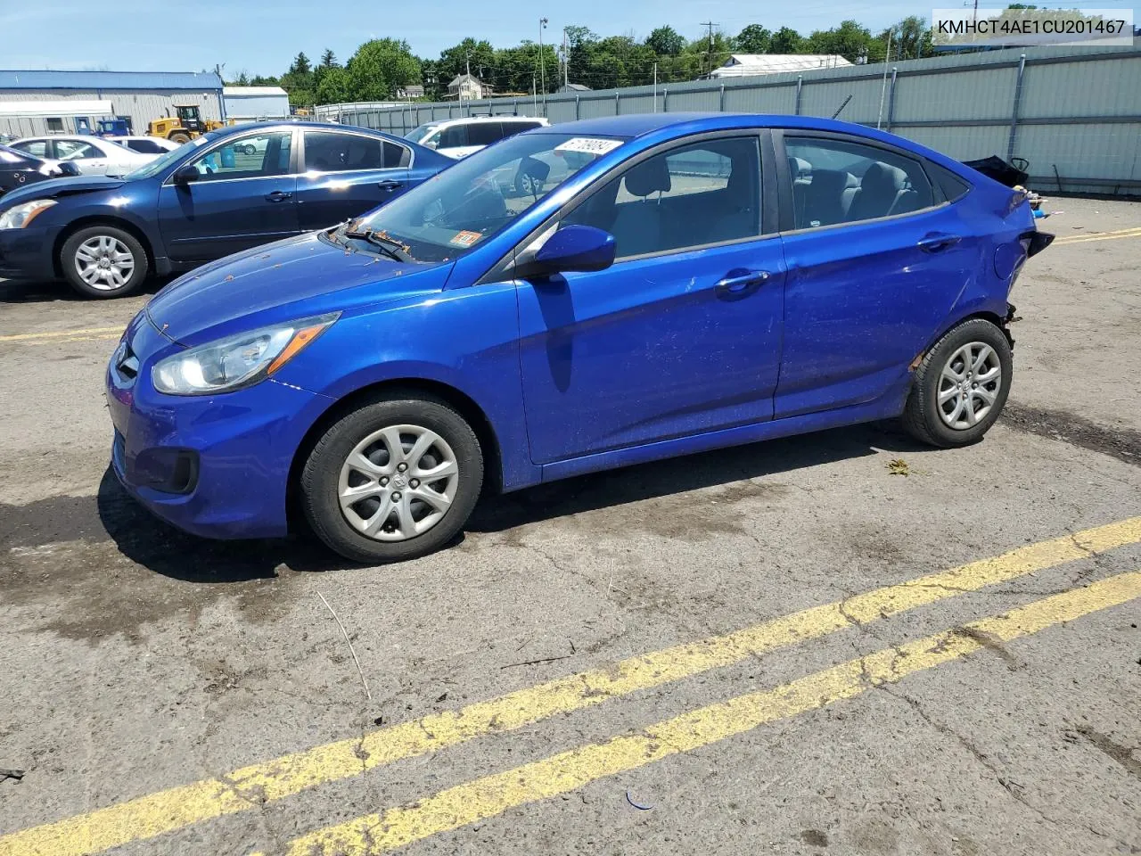 2012 Hyundai Accent Gls VIN: KMHCT4AE1CU201467 Lot: 61709084