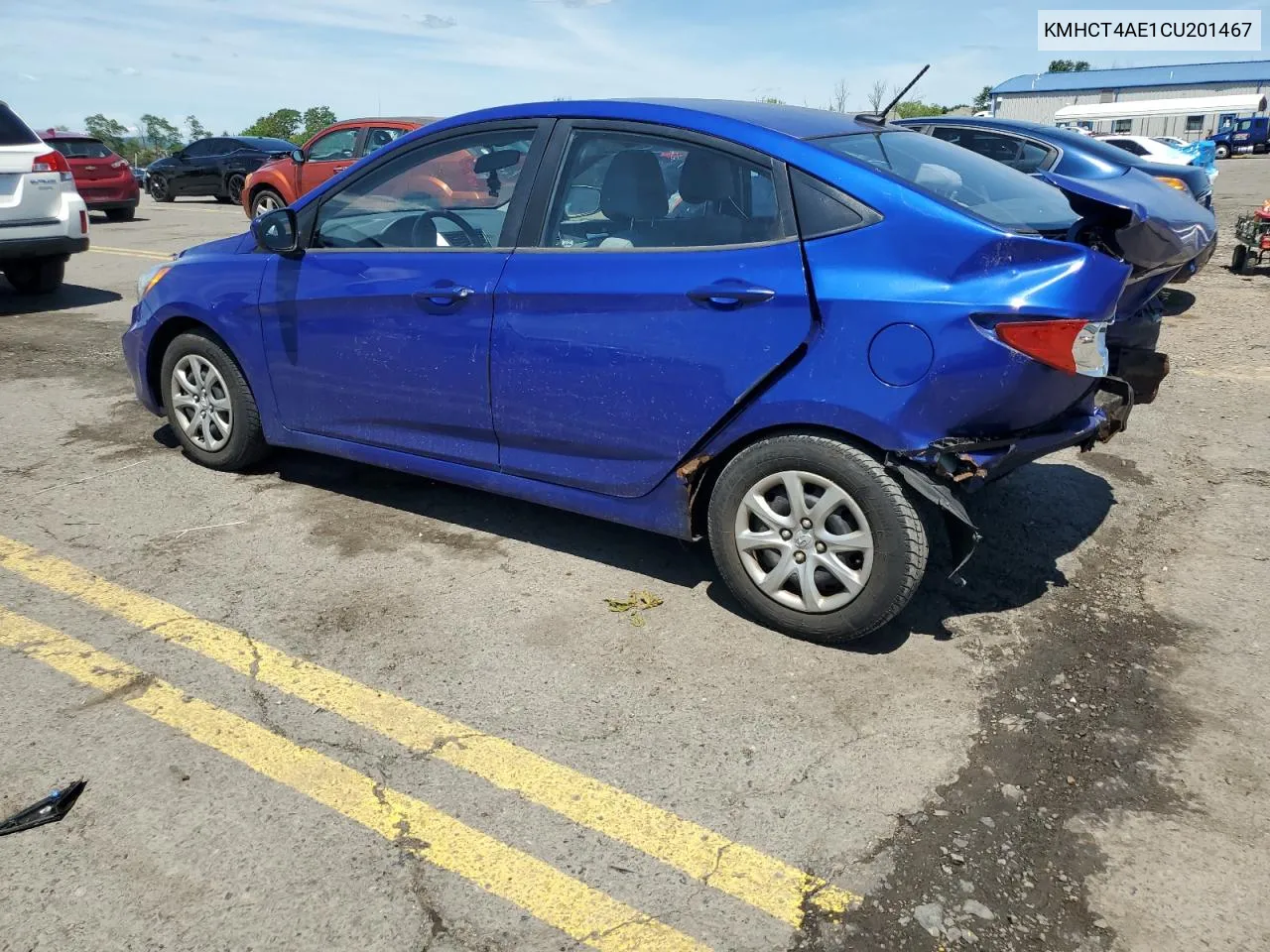 2012 Hyundai Accent Gls VIN: KMHCT4AE1CU201467 Lot: 61709084