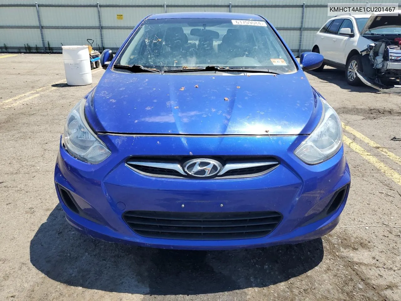 2012 Hyundai Accent Gls VIN: KMHCT4AE1CU201467 Lot: 61709084