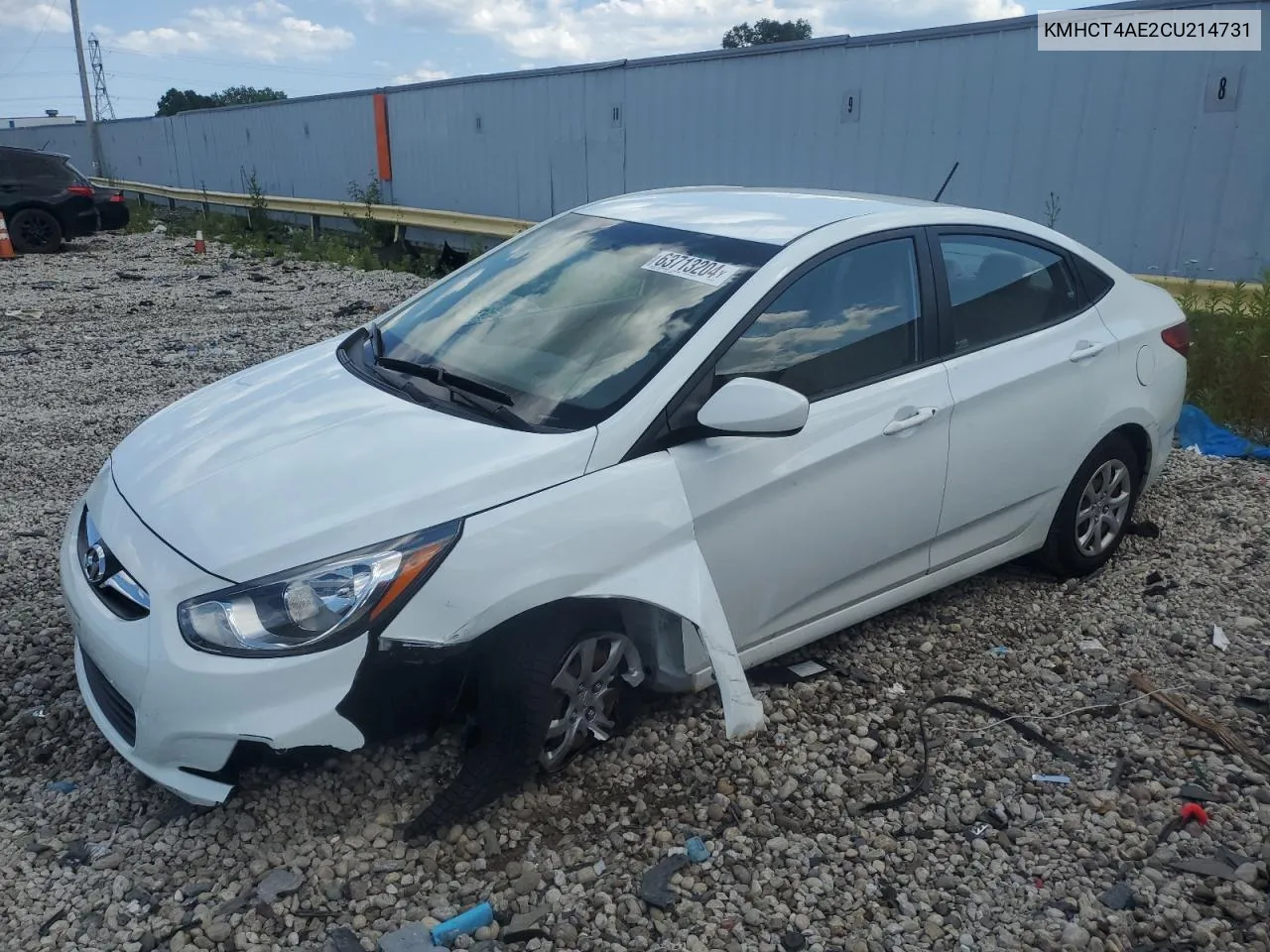 2012 Hyundai Accent Gls VIN: KMHCT4AE2CU214731 Lot: 63713204