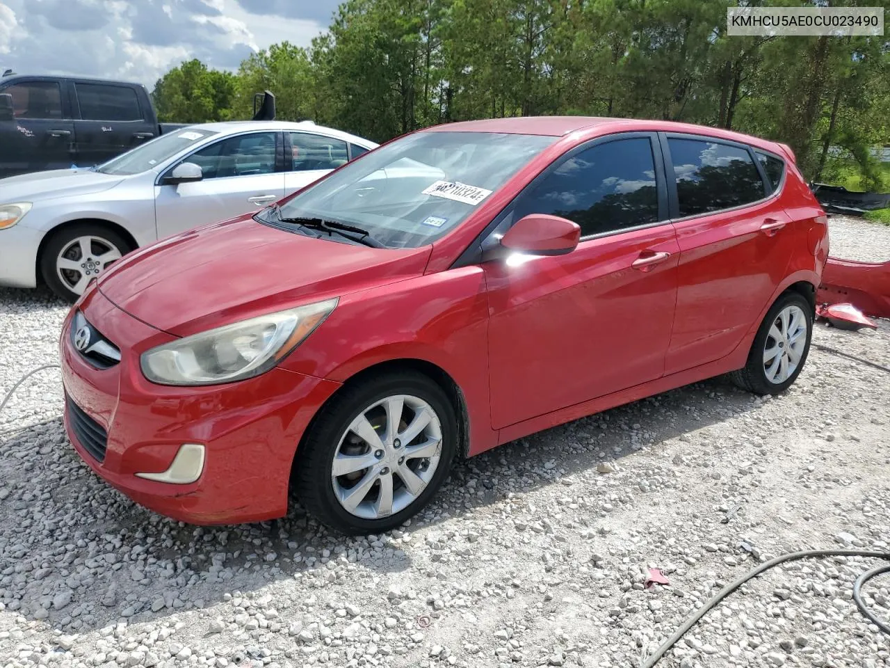 2012 Hyundai Accent Gls VIN: KMHCU5AE0CU023490 Lot: 64210324