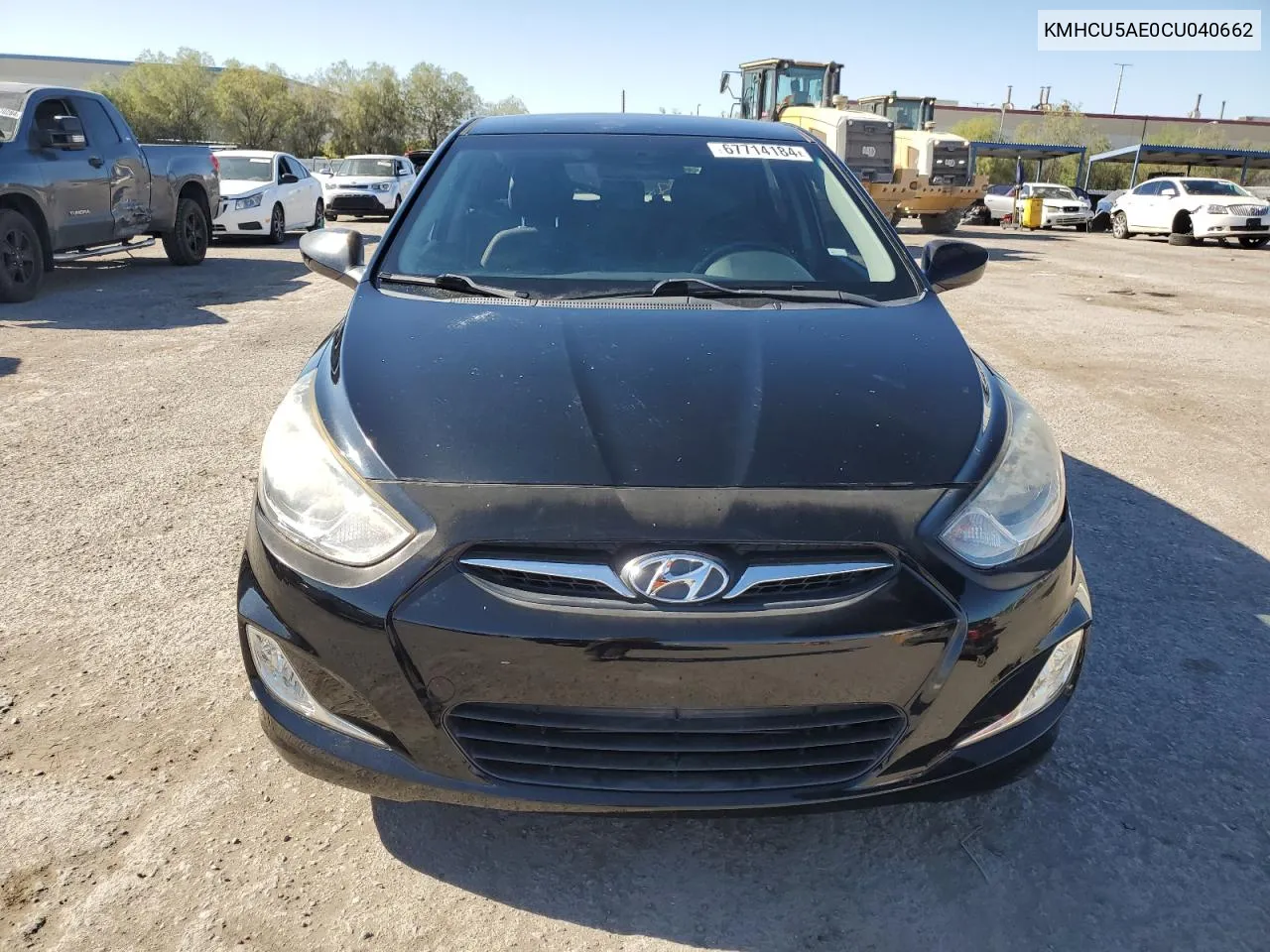 2012 Hyundai Accent Gls VIN: KMHCU5AE0CU040662 Lot: 67714184