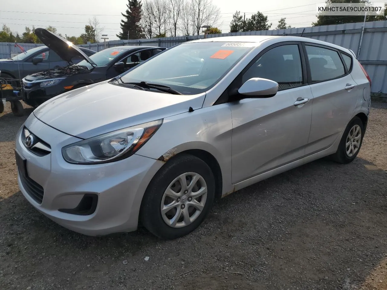 2012 Hyundai Accent Gls VIN: KMHCT5AE9CU051307 Lot: 68585704