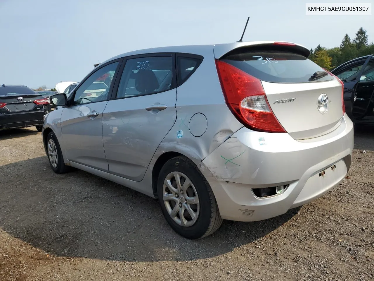 KMHCT5AE9CU051307 2012 Hyundai Accent Gls