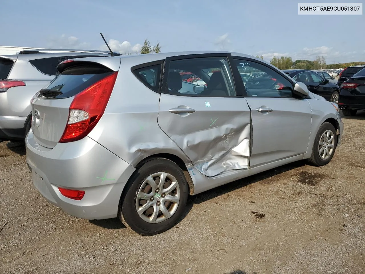 2012 Hyundai Accent Gls VIN: KMHCT5AE9CU051307 Lot: 68585704