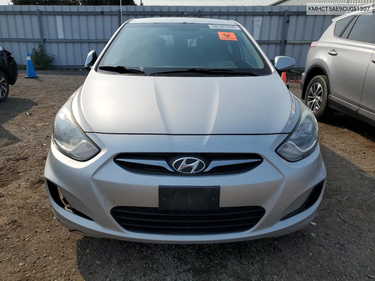 KMHCT5AE9CU051307 2012 Hyundai Accent Gls