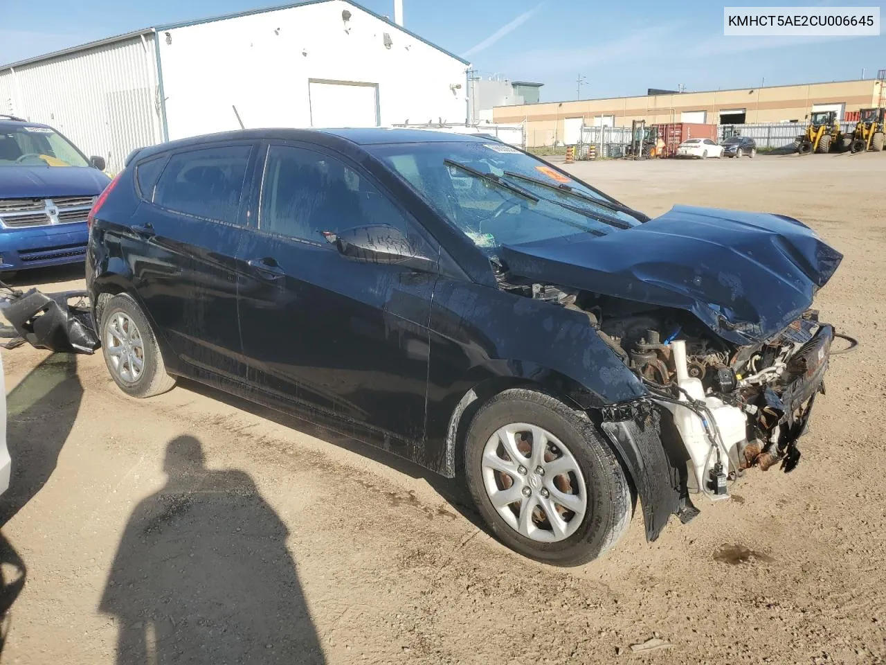 2012 Hyundai Accent Gls VIN: KMHCT5AE2CU006645 Lot: 68626854