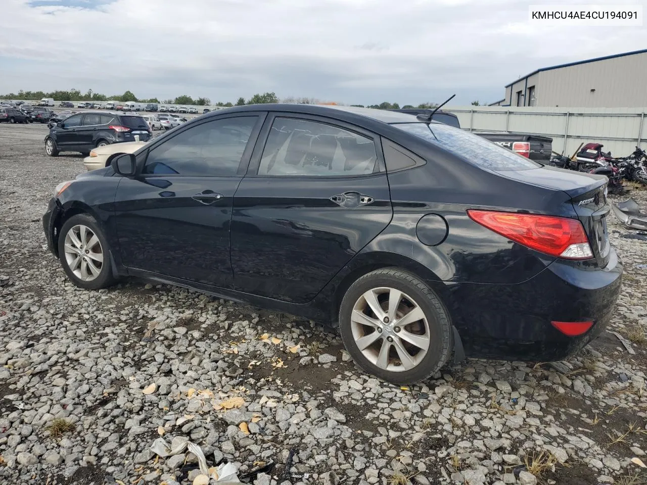 2012 Hyundai Accent Gls VIN: KMHCU4AE4CU194091 Lot: 71436734