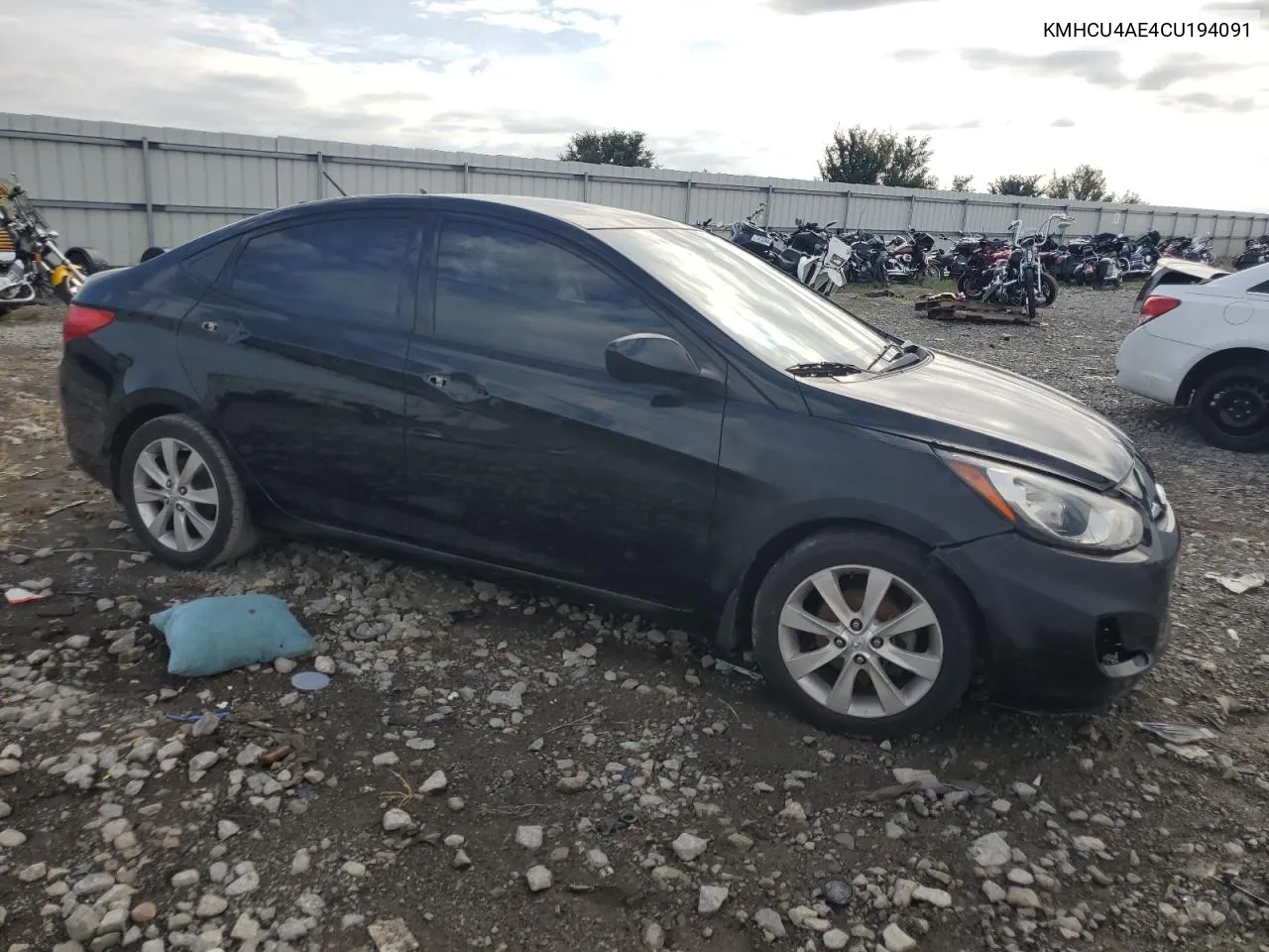 KMHCU4AE4CU194091 2012 Hyundai Accent Gls