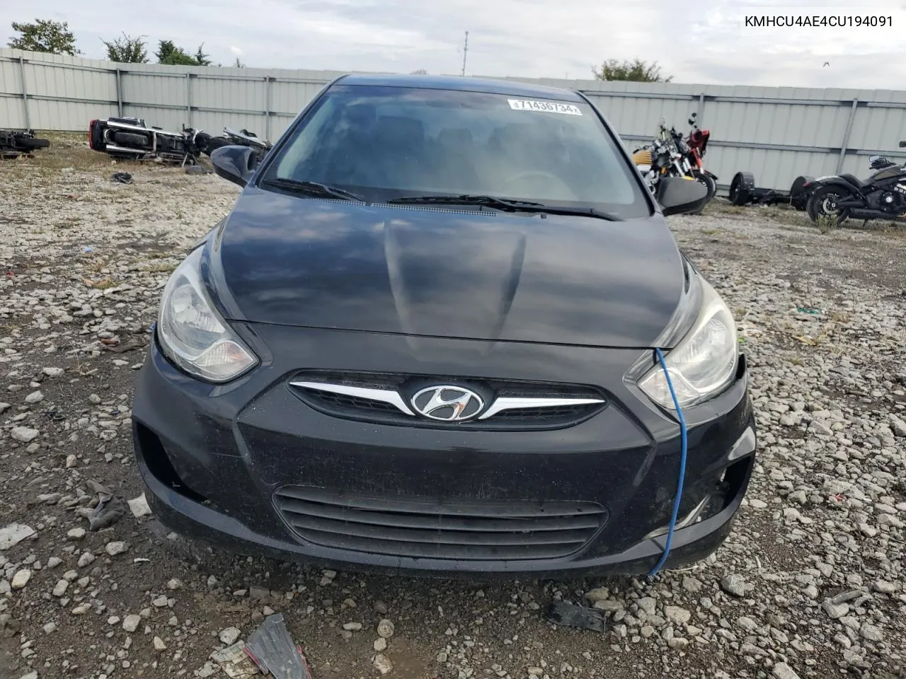 KMHCU4AE4CU194091 2012 Hyundai Accent Gls