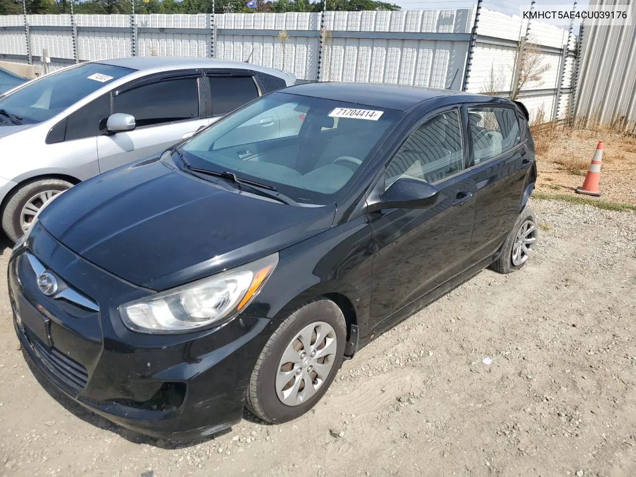 2012 Hyundai Accent Gls VIN: KMHCT5AE4CU039176 Lot: 71704414