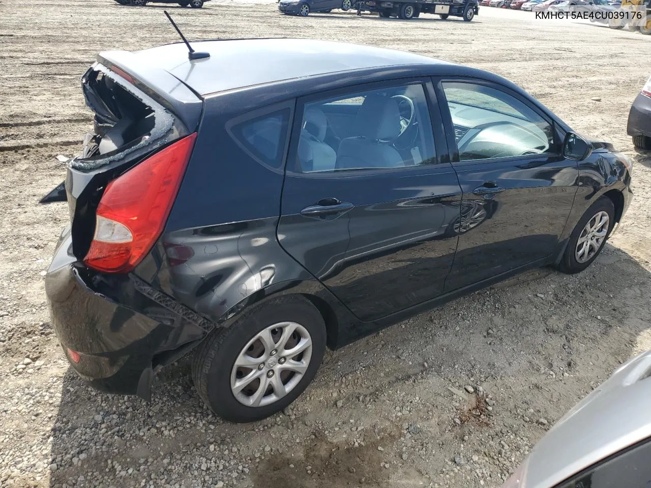 2012 Hyundai Accent Gls VIN: KMHCT5AE4CU039176 Lot: 71704414