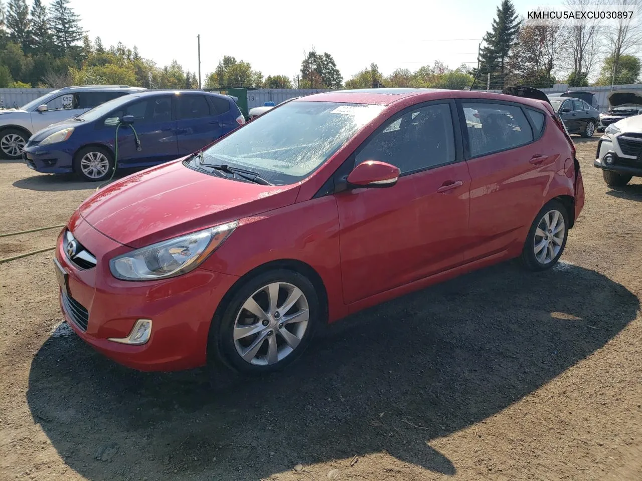 2012 Hyundai Accent Gls VIN: KMHCU5AEXCU030897 Lot: 72200914