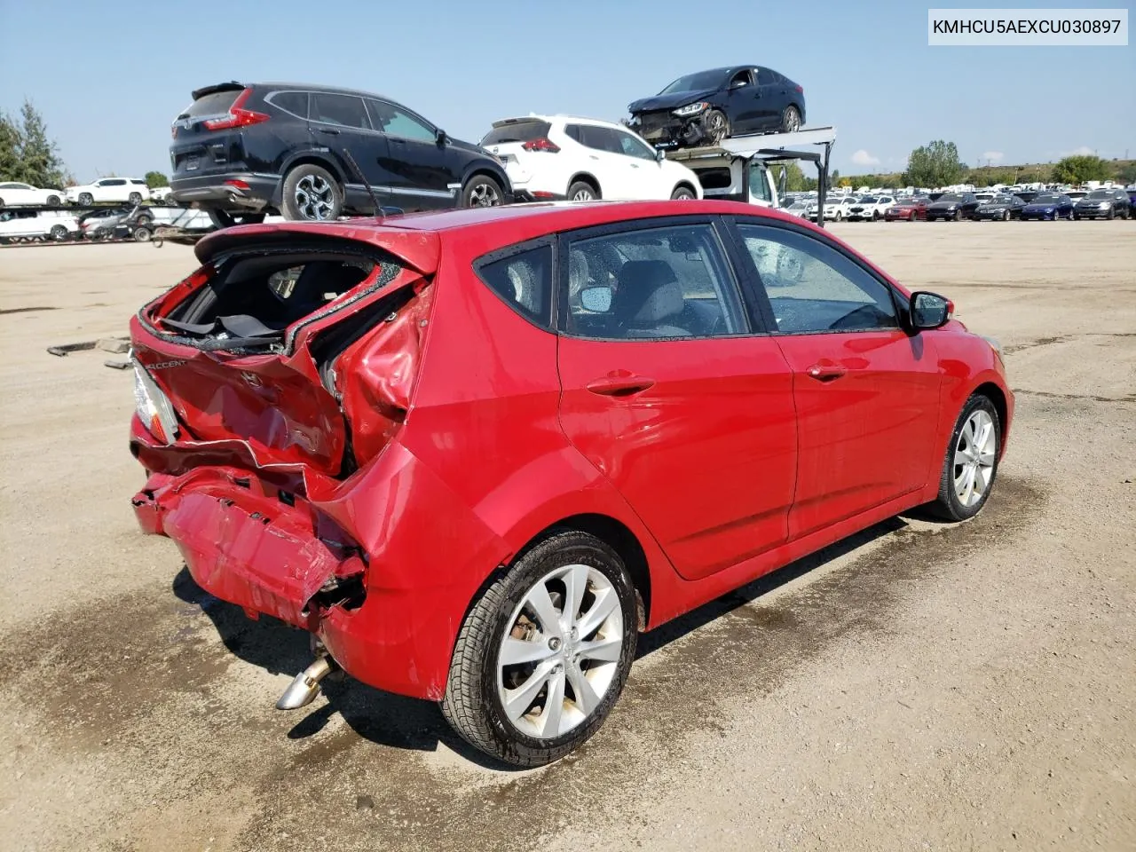 2012 Hyundai Accent Gls VIN: KMHCU5AEXCU030897 Lot: 72200914