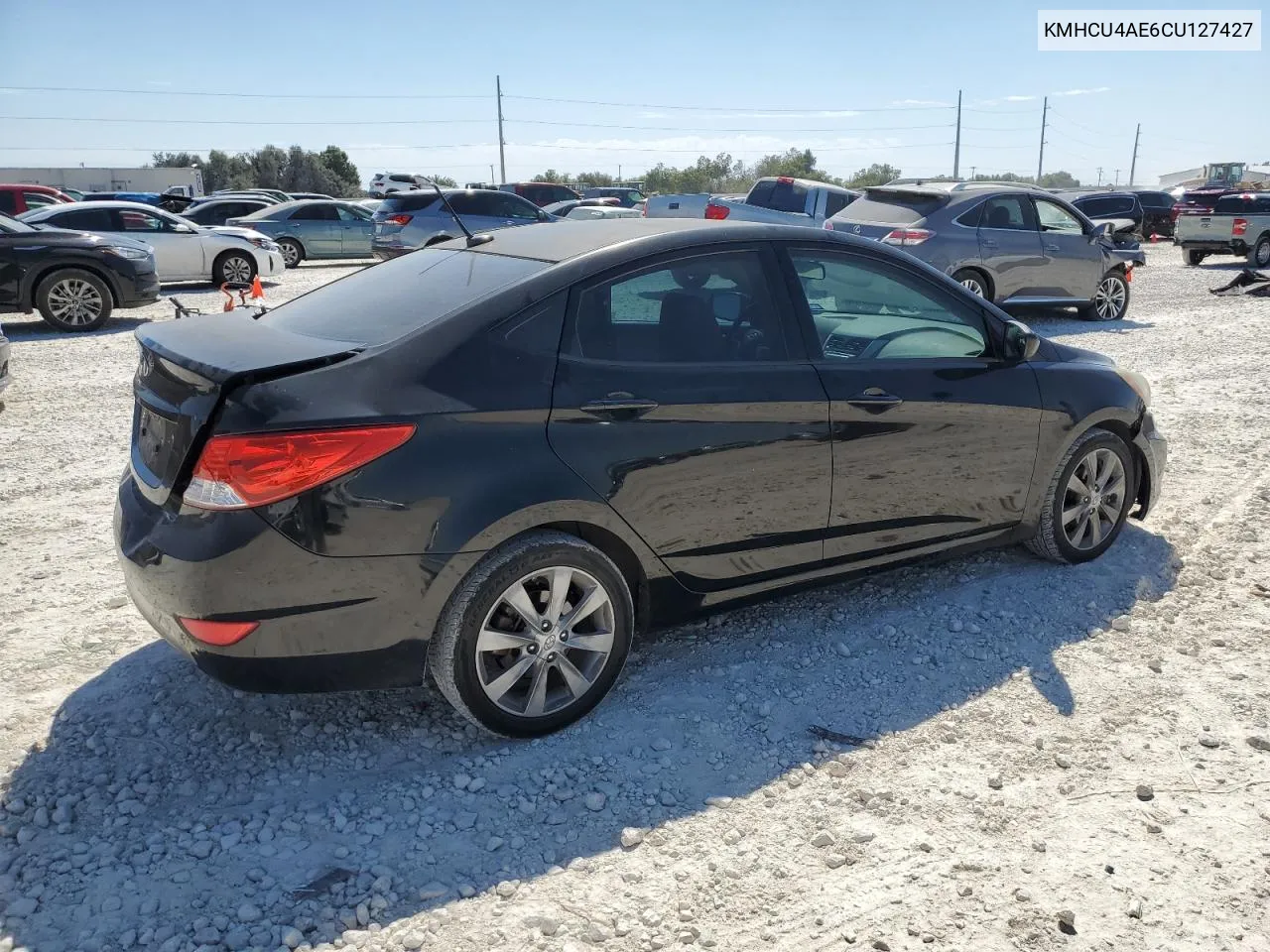 2012 Hyundai Accent Gls VIN: KMHCU4AE6CU127427 Lot: 72584694