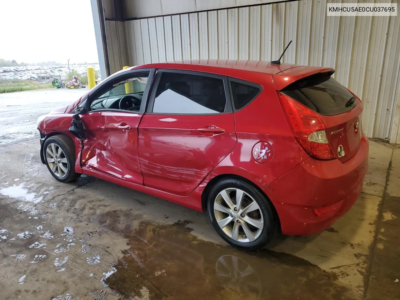 2012 Hyundai Accent Gls VIN: KMHCU5AE0CU037695 Lot: 73224004