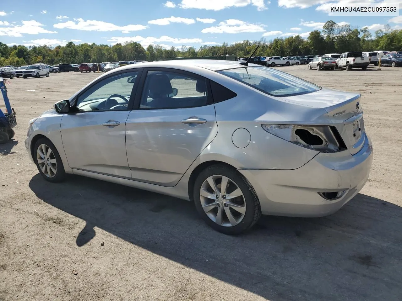 2012 Hyundai Accent Gls VIN: KMHCU4AE2CU097553 Lot: 73661484