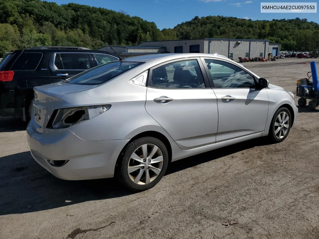 2012 Hyundai Accent Gls VIN: KMHCU4AE2CU097553 Lot: 73661484