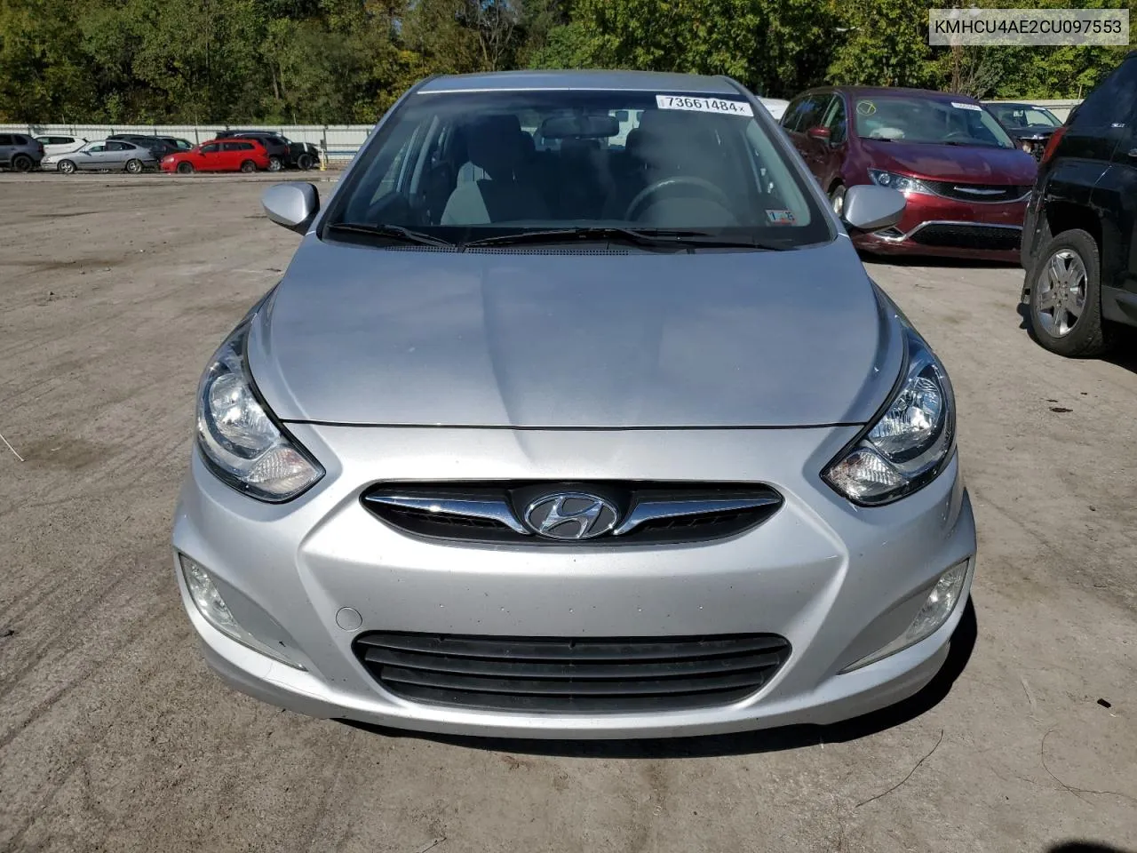 2012 Hyundai Accent Gls VIN: KMHCU4AE2CU097553 Lot: 73661484