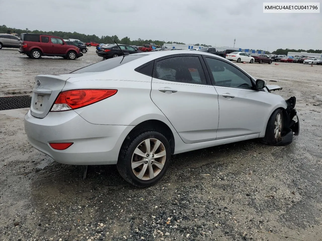 2012 Hyundai Accent Gls VIN: KMHCU4AE1CU041796 Lot: 74465174