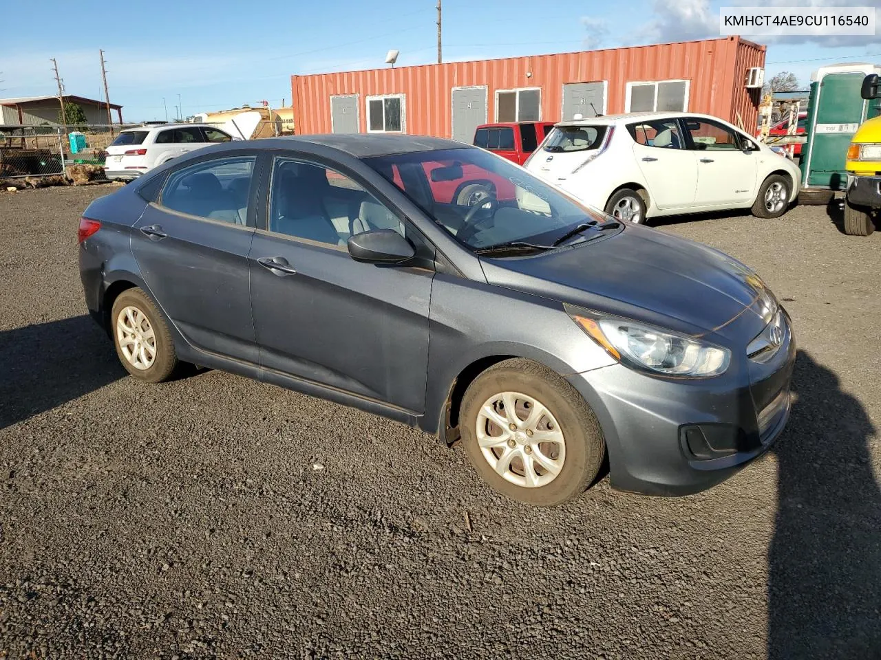 2012 Hyundai Accent Gls VIN: KMHCT4AE9CU116540 Lot: 75314764